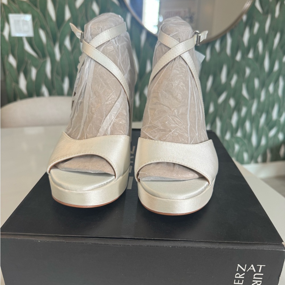 Naturalizer Gold Platform Heels